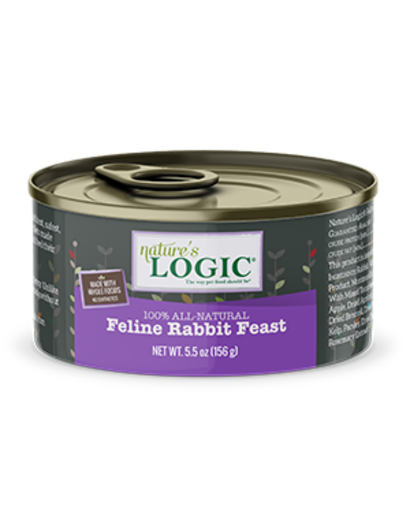 Nature's Logic Nature's Logic Canned Cat Food Rabbit 5.5 oz CASE