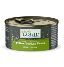 Nature's Logic Nature's Logic Canned Cat Food Turkey 5.5 oz CASE