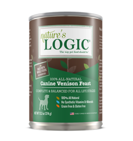 Nature's Logic Nature's Logic Canned Dog Food Venison 13.2 oz CASE