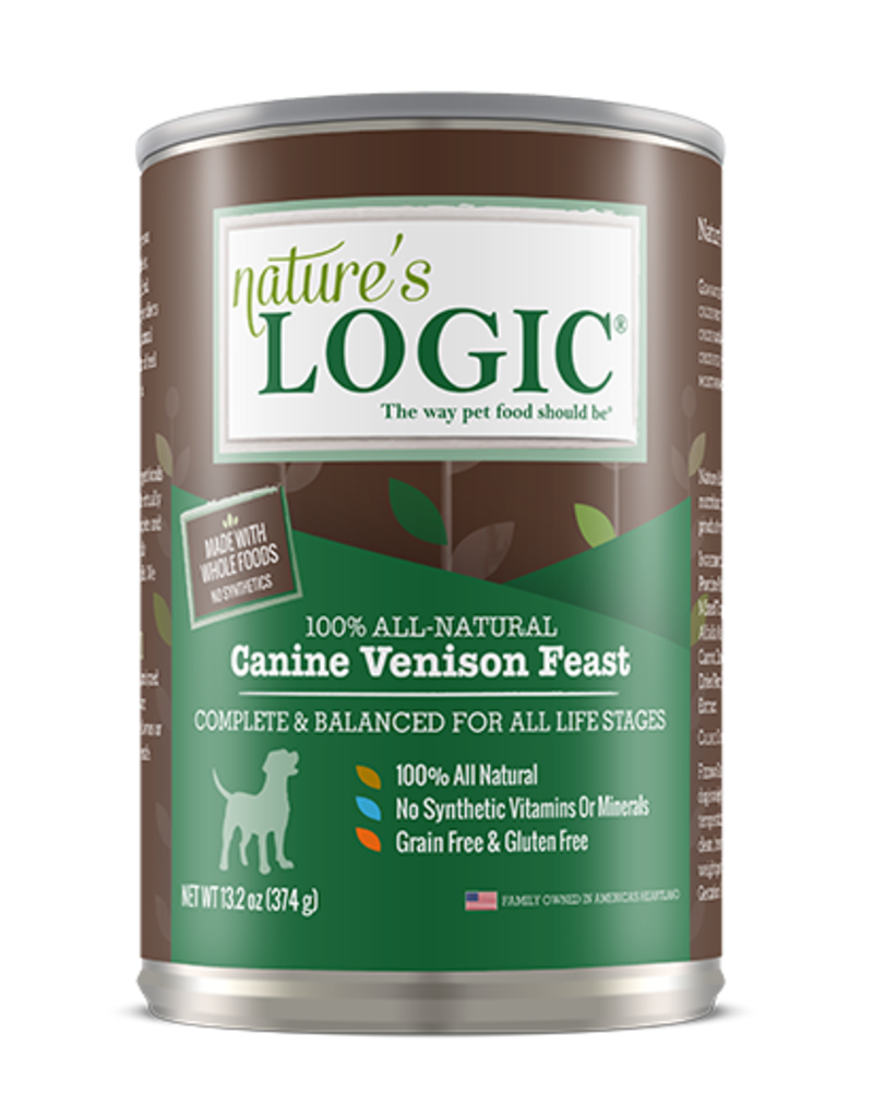 Nature's Logic Nature's Logic Canned Dog Food Venison 13.2 oz CASE