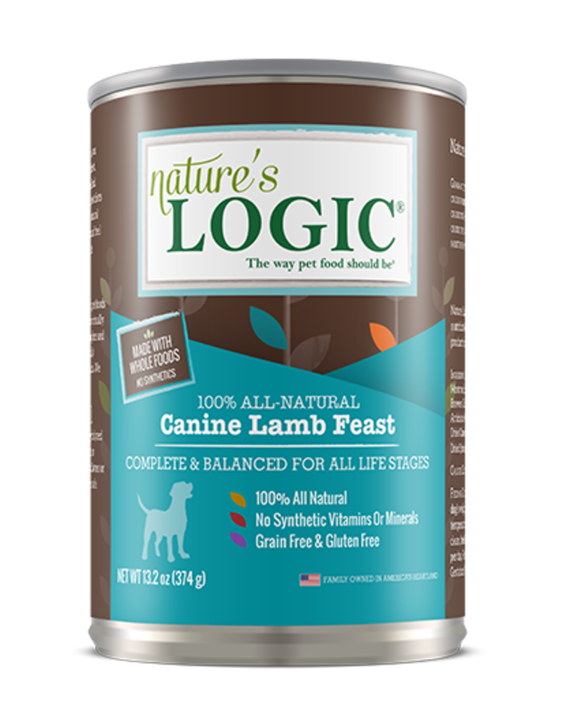 Nature's Logic Nature's Logic Canned Dog Food Lamb 13.2 oz CASE