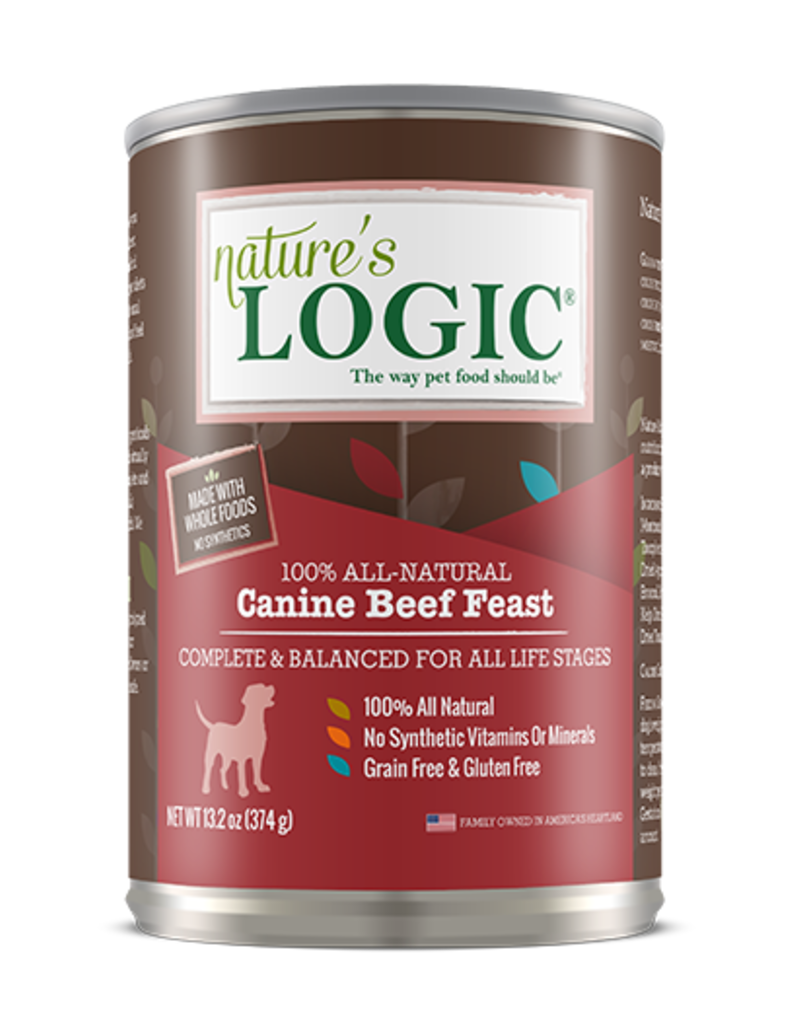 Nature's Logic Nature's Logic Canned Dog Food Beef 13.2 oz single
