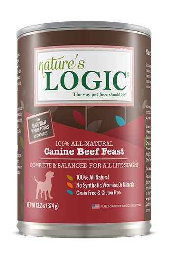 Nature s Logic Canine Beef Feast Dog Food 13.2 oz Can The Pet Beastro