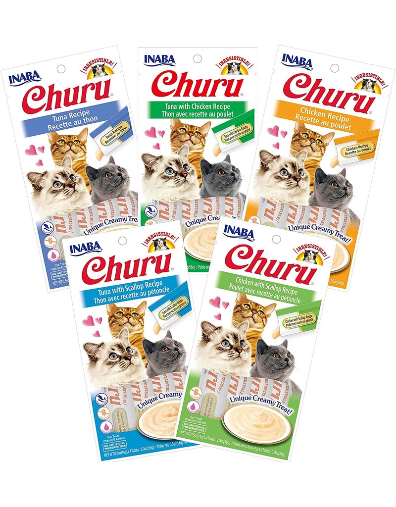 Inaba Inaba Churu Puree Cat Treats Tuna w/ Salmon 4 pk