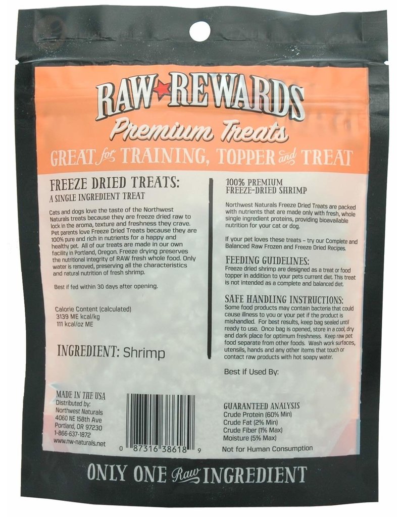 Northwest Naturals Northwest Naturals Raw Rewards Treats | Shrimp 1 oz