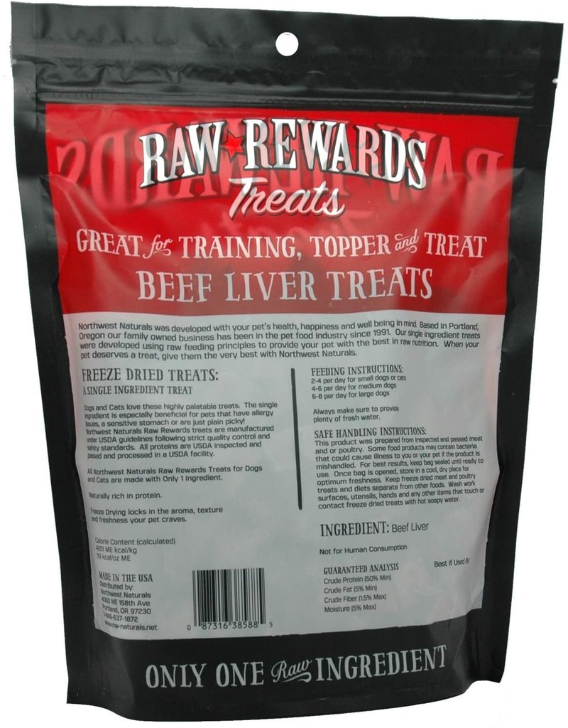 Northwest Naturals Northwest Naturals Raw Rewards Treats | Beef Liver 10 oz