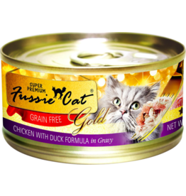 Fussie Cat Fussie Cat Gold Can Food Chicken with Duck 5.5 oz single