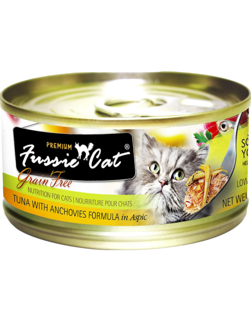 Fussie Cat Fussie Cat Can Food Tuna with Anchovies 5.5 oz single
