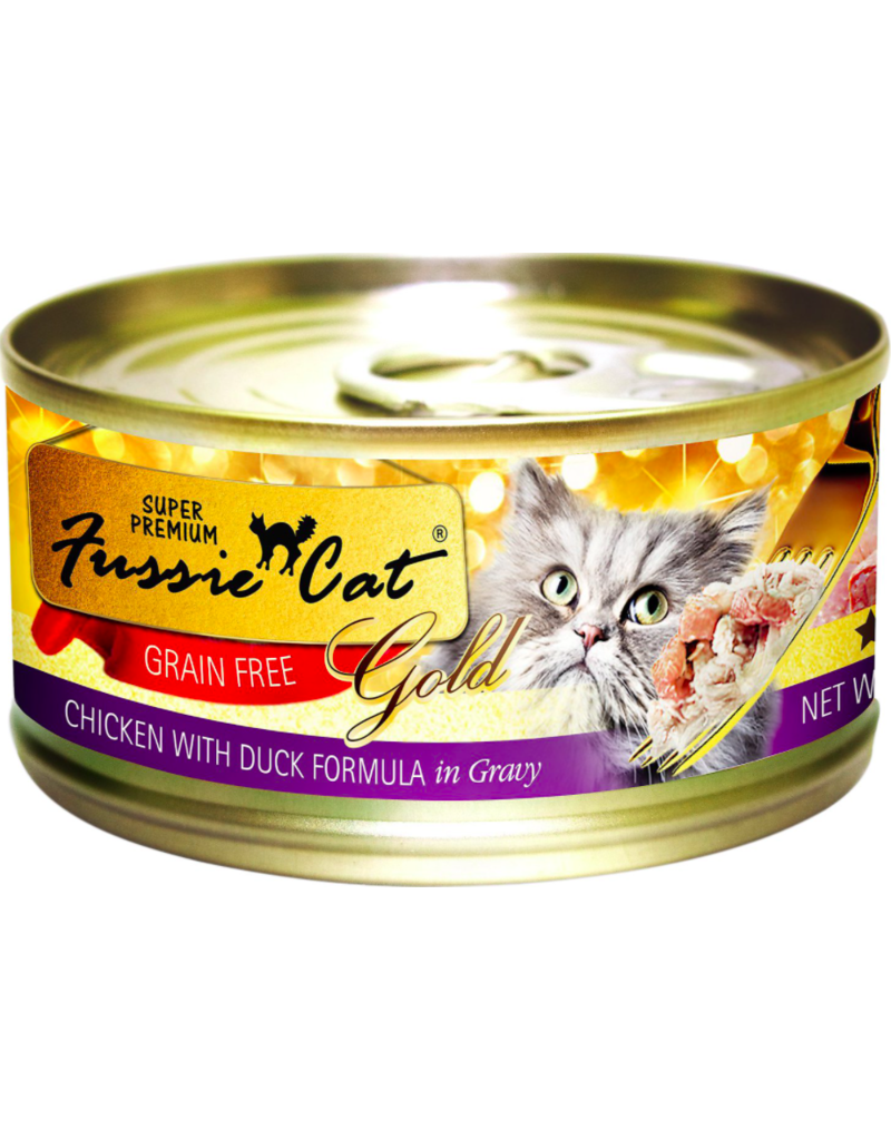 Fussie Cat Fussie Cat Gold Can Food | Chicken with Duck 5.5 oz CASE