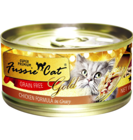 Fussie Cat Fussie Cat Gold Can Food | Chicken in Gravy 5.5 oz CASE