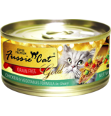 Fussie Cat Fussie Cat Gold Can Food | Chicken with Vegetables in Gravy 5.5 oz CASE