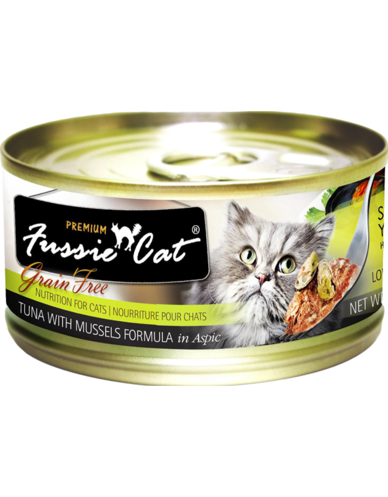 Fussie Cat Fussie Cat Canned Cat Food | Tuna with Mussels 5.5 oz CASE