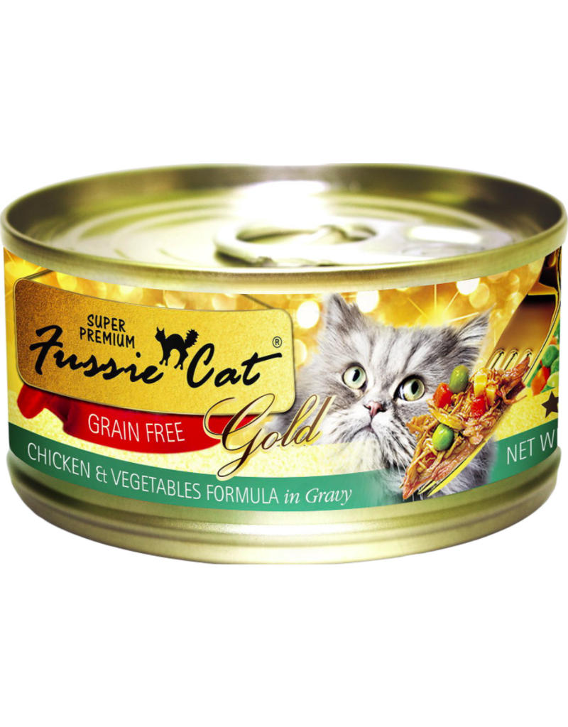 Fussie Cat Fussie Cat Cans | Chicken w Vegetables in Gravy 2.8 oz CASE