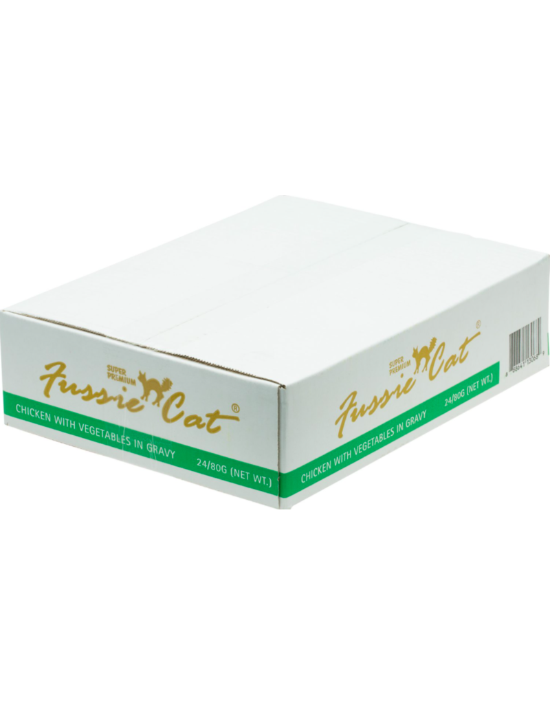 Fussie Cat Fussie Cat Cans | Chicken w Vegetables in Gravy 2.8 oz CASE