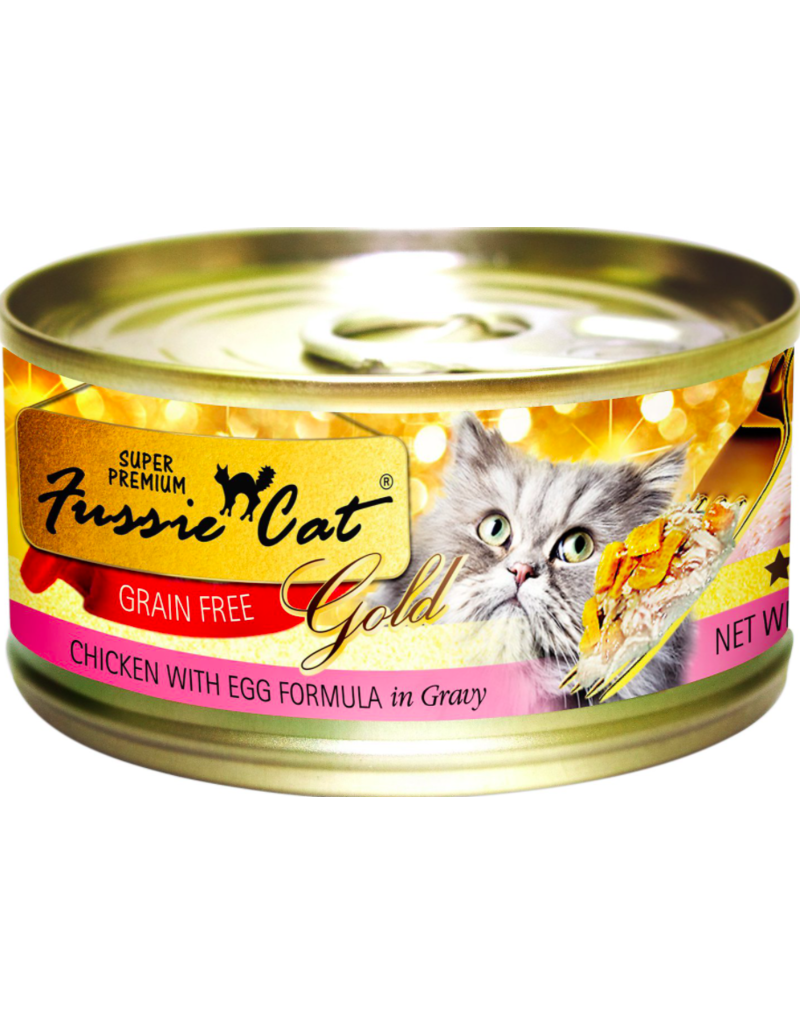 Fussie Cat Fussie Cat Cans | Chicken w Egg in Gravy 2.8 oz CASE