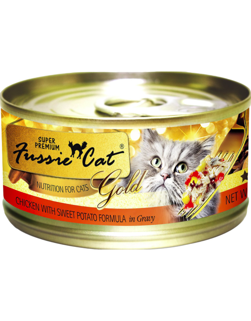 Fussie Cat Fussie Cat Gold Can Food | Chicken with Sweet Potato 2.8 oz CASE