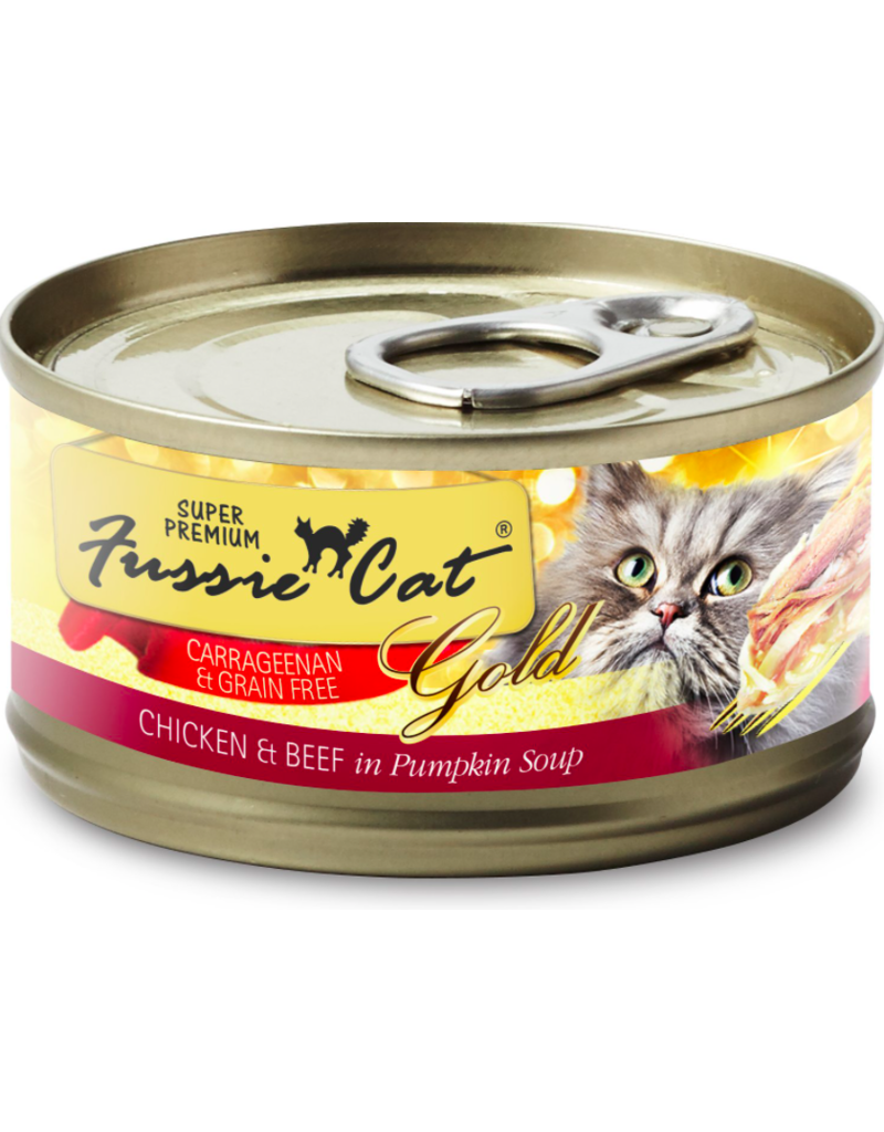 Fussie Cat Fussie Cat Cans | Chicken w Beef in Pumpkin Soup 2.8 oz CASE