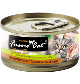 Fussie Cat Fussie Cat Cans | Tuna w Smoked Tuna 2.8 oz CASE