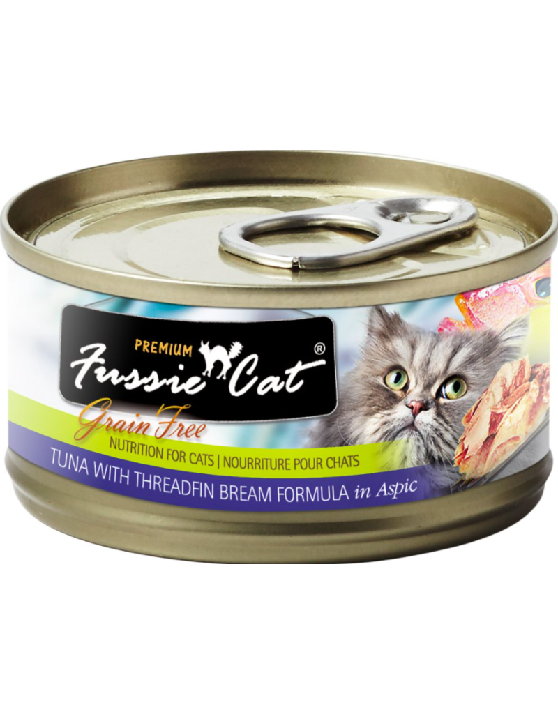 Fussie Cat Fussie Cat Cans | Tuna w Threadfin Bream in Aspic 2.8 oz CASE