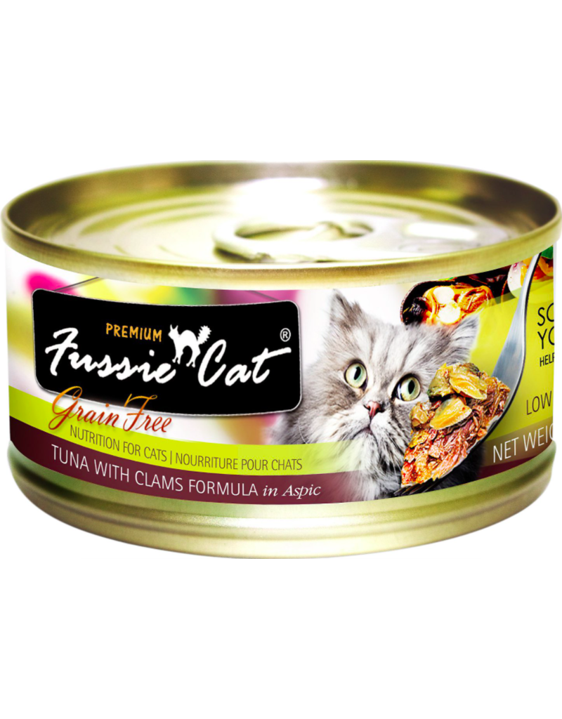 Fussie Cat Fussie Cat Can Food Tuna with Clams 2.8 oz single