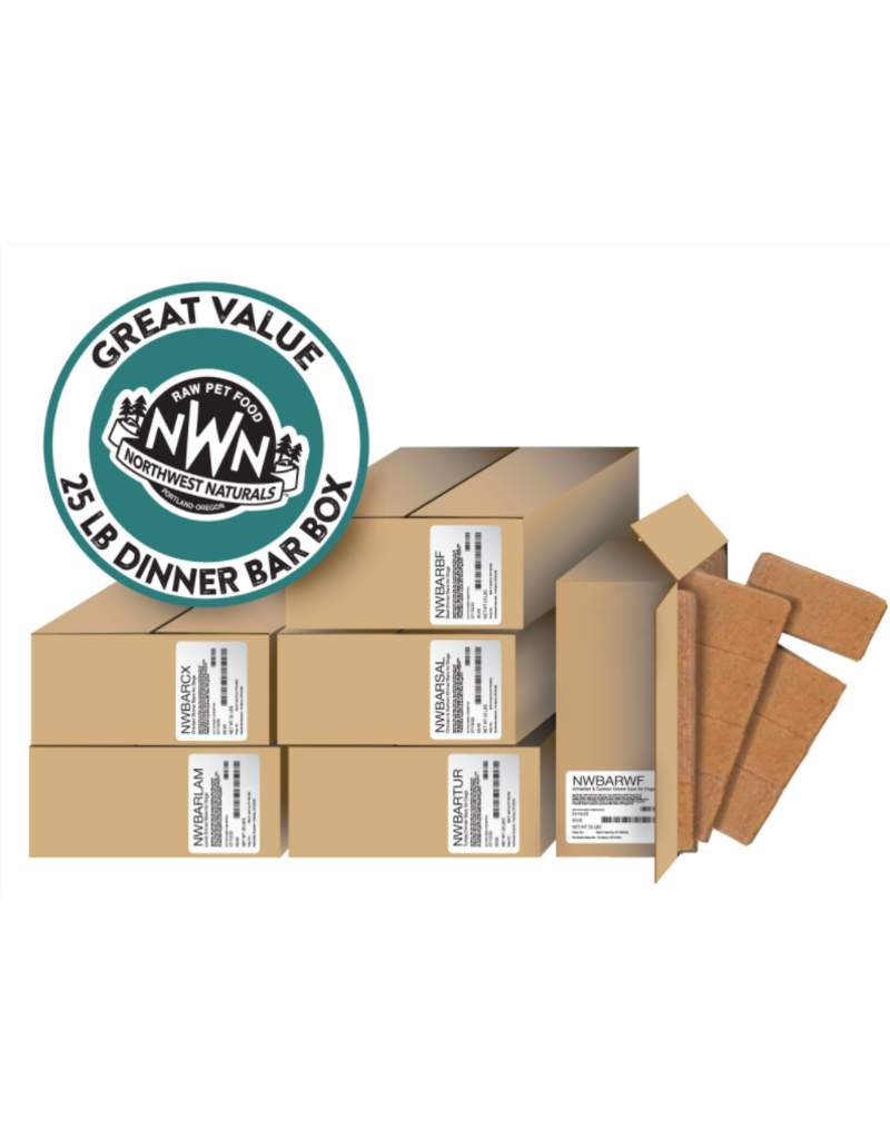 Northwest Naturals Northwest Naturals Frozen Bars Whitefish & Salmon 25 lb CASE (*Frozen Products for Local Delivery or In-Store Pickup Only. *)