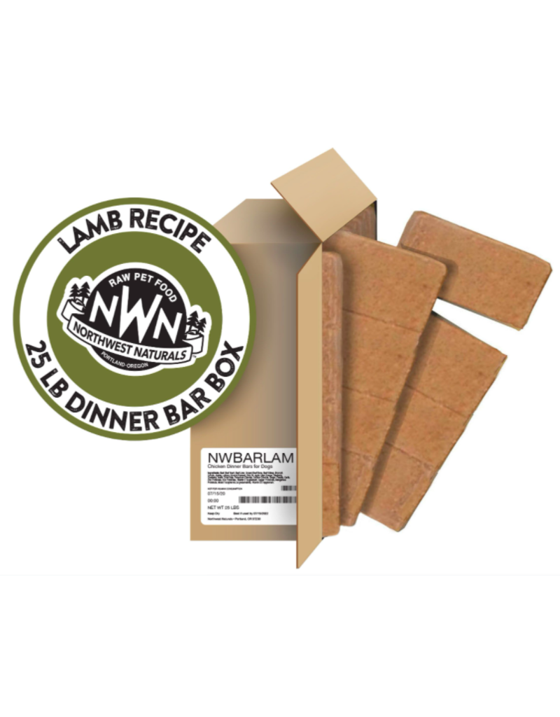 Northwest Naturals Northwest Naturals Frozen Bars Lamb 25 lb CASE (*Frozen Products for Local Delivery or In-Store Pickup Only. *)