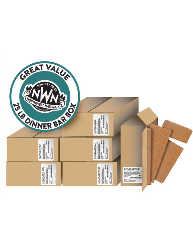 Northwest Naturals Northwest Naturals Frozen Bars Turkey 25 lb CASE (*Frozen Products for Local Delivery or In-Store Pickup Only. *)