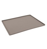 Messy Mutts Messy Mutts Silicone Mat | Bowl Mat with Raised Edge / Grey 16" x 12"