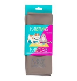 Messy Mutts z Messy Mutts Silicone Mat | Bowl Mat with Raised Edge / Grey 16" x 12"