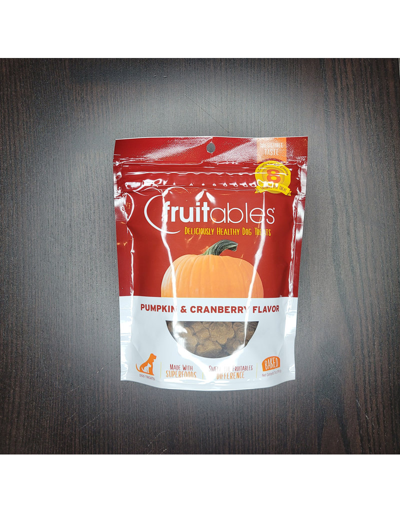 Fruitables Z Fruitables Crunchy Dog Treats Pumpkin & Cranberry 7 oz
