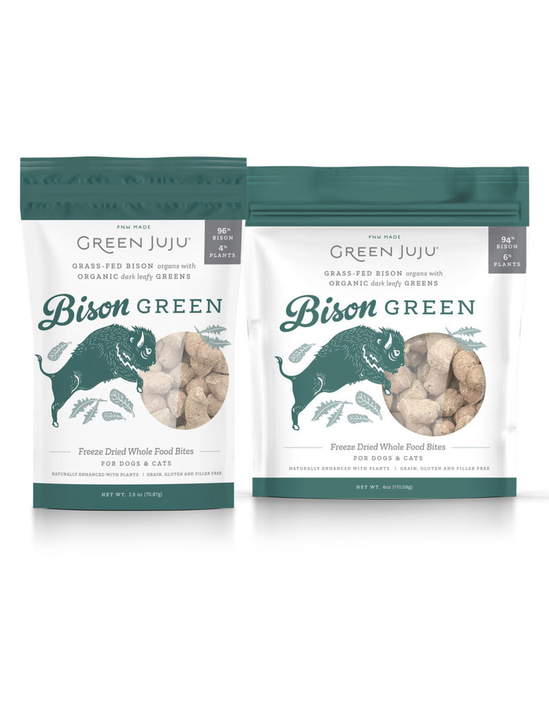 Green Juju Green Juju Freeze Dried Treats | Bison Green 2.5 oz