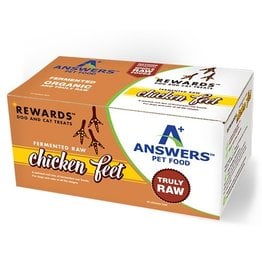 Answer's Pet Food Answers Frozen Fermented Chicken Feet for Dogs & Cats 10 ct (*Frozen Products for Local Delivery or In-Store Pickup Only. *)