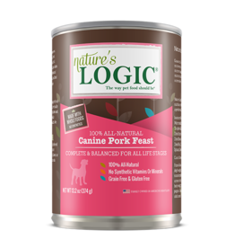 Nature's Logic Nature's Logic Canned Dog Food Pork 13.2 oz single