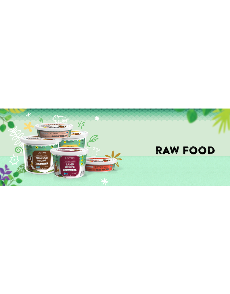 Lotus Natural Pet Food Lotus Frozen Raw Cat Food | Pasture Raised Venison 3.5 oz (*Frozen Products for Local Delivery or In-Store Pickup Only. *)