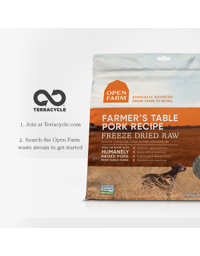 Open Farm Open Farm Freeze Dried Raw | Farmer's Table Pork 22 oz