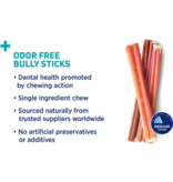 Barkworthies Barkworthies Dog Bully Stick Odor-Free 6" single