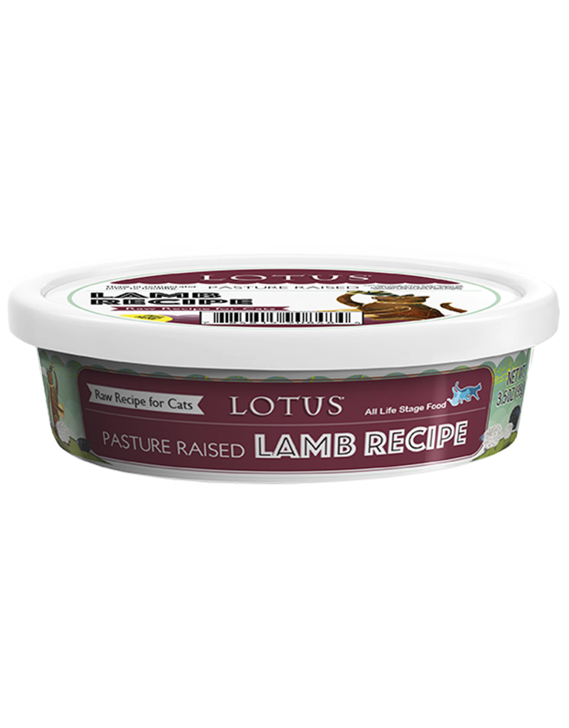 Lotus Natural Pet Food Lotus Frozen Raw Cat Food | Pasture Raised Lamb 3.5 oz (*Frozen Products for Local Delivery or In-Store Pickup Only. *)