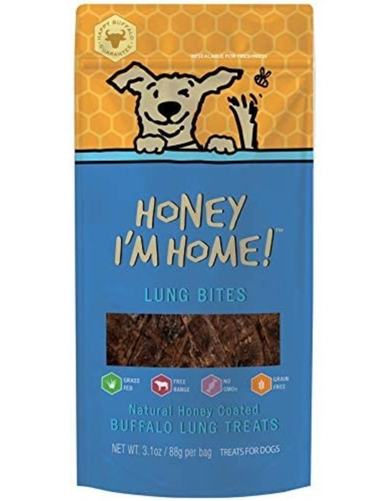 Honey Im Home Honey I'm Home Dog Treats | Buffalo Lung Bites 3.1 oz