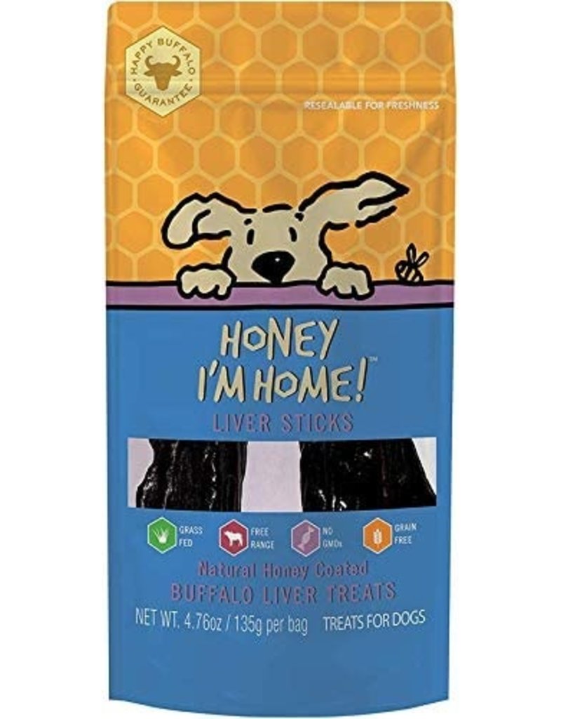 Honey Im Home Honey I'm Home Dog Treats | Buffalo Liver Sticks 4.76 oz