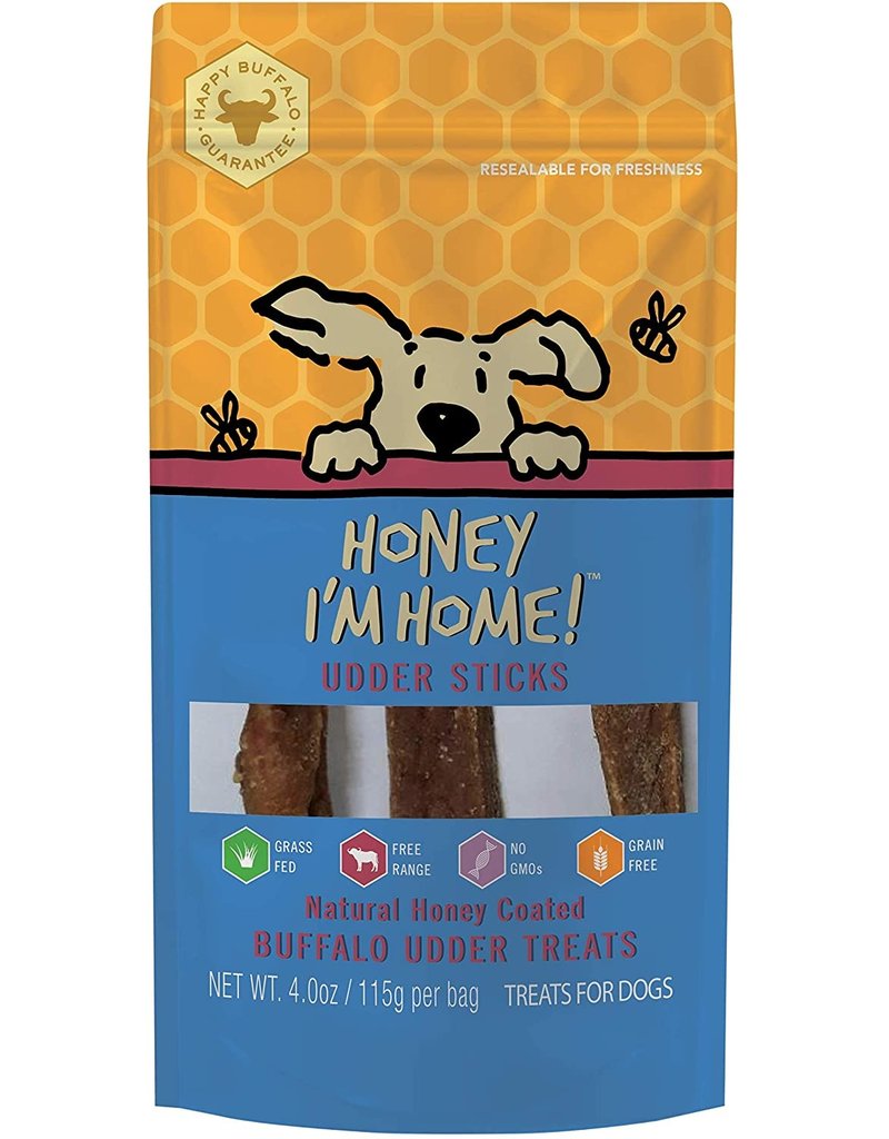 Honey Im Home Honey I'm Home Dog Treats | Buffalo Udder Sticks 4 oz