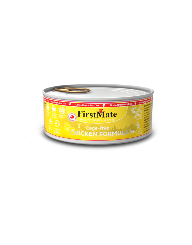 Firstmate FirstMate LID Canned Cat Food Free Run Chicken 3.2 oz CASE