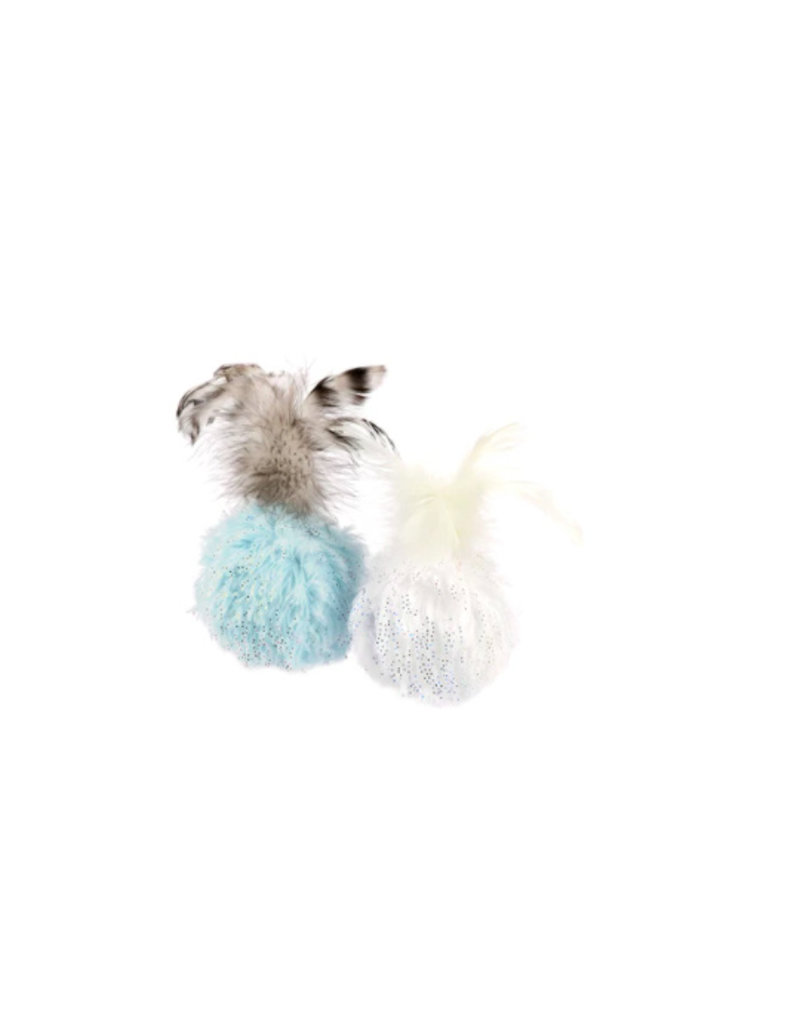 PLAY P.L.A.Y. Feline Frenzy Cat Toys | Balls of Furry 2 pk