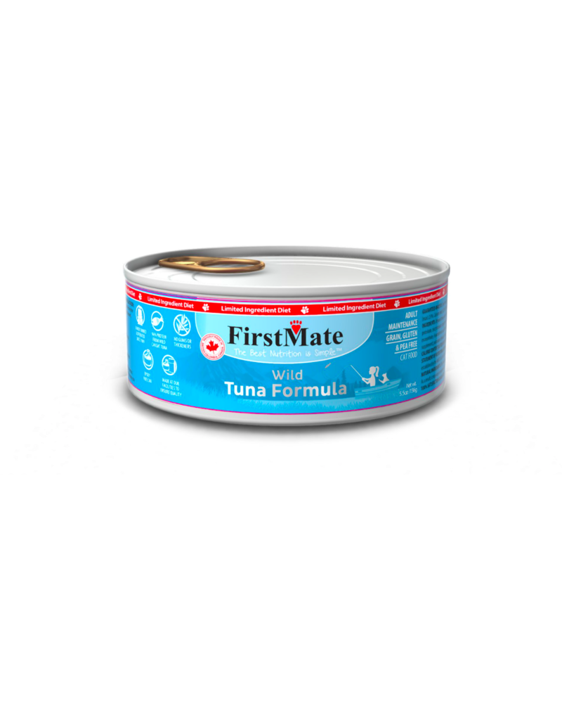 Firstmate FirstMate LID Canned Cat Food Wild Tuna 5.5 oz CASE