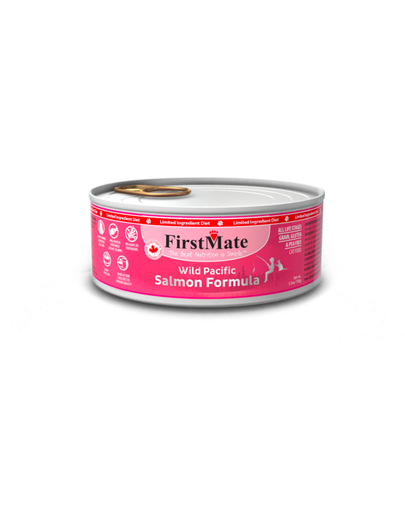 Firstmate FirstMate LID Canned Cat Food Wild Salmon 5.5 oz CASE