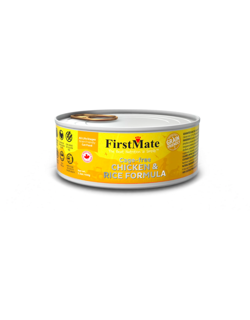 Firstmate FirstMate Canned Cat Food Grain Friendly Cage Free Chicken & Rice 5.5 oz single
