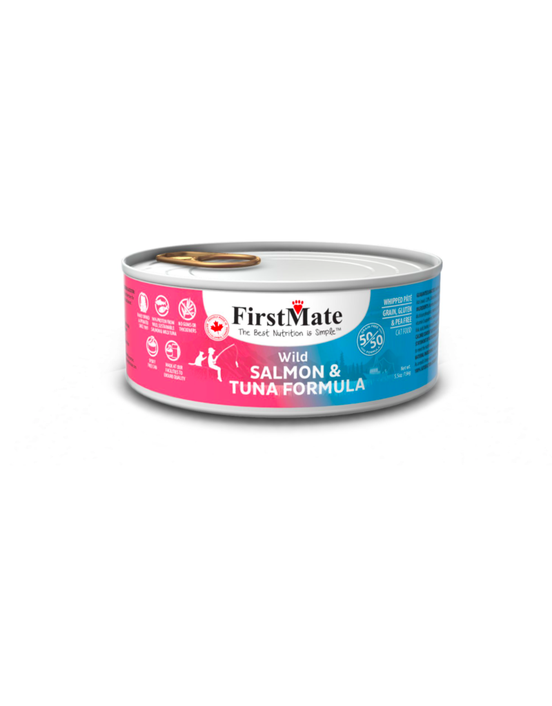 Firstmate FirstMate LID Canned Cat Food Wild Salmon & Tuna 5.5 oz CASE