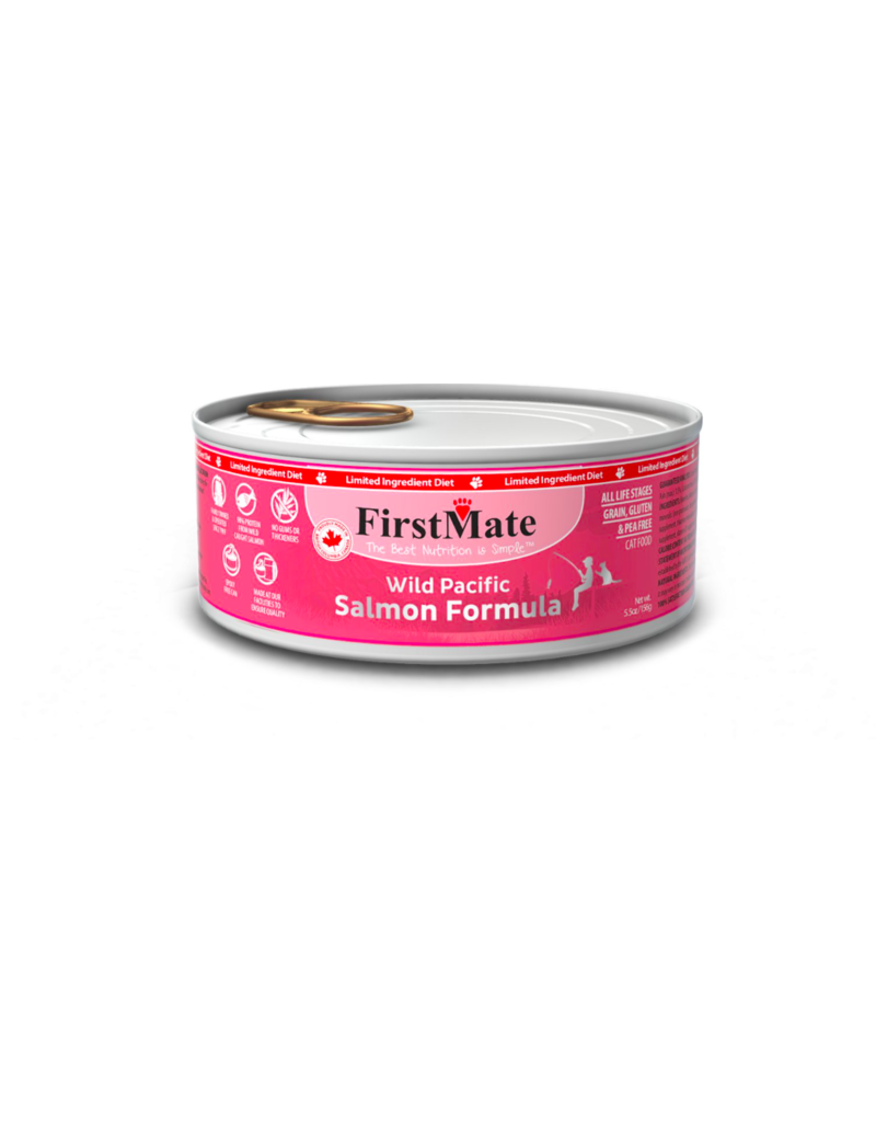 Firstmate FirstMate LID Canned Cat Food Wild Salmon 3.2 oz single