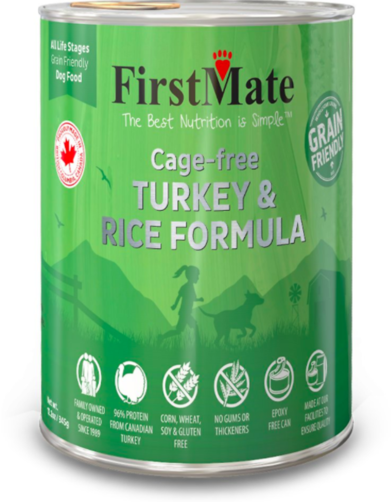 Firstmate FirstMate Canned Dog Food Grain-Friendly Cage-Free Turkey & Rice 12.2 oz single
