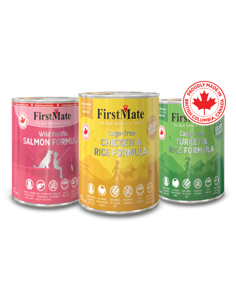 Firstmate FirstMate Canned Dog Food Grain-Friendly Wild Salmon & Rice 12.2 oz single
