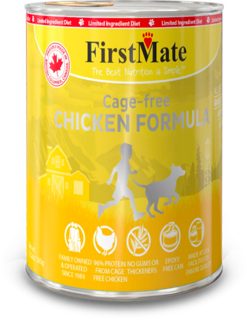 Firstmate FirstMate Canned Dog Food Cage-Free Chicken 12.2 oz CASE